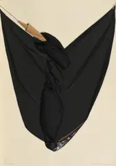 Papier collé by Horst Egon Kalinowski, 1983, Collage auf Büttenkarton, sold Sep 2018