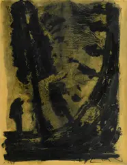Ohne Titel by Axel Kasseböhmer, 1993, Ölfarbe auf mit Leinöl behandeltem Papier, sold Apr 2018