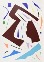 Messerschnitte by Imi Knoebel, 1993, Farbserigrafie auf Karton, sold Apr 2018