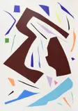 Imi Knoebel, Messerschnitte, 1993, Farbserigrafie auf Karton