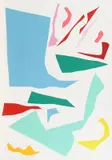 Imi Knoebel, Messerschnitte, 1993, Farbserigrafie auf Karton