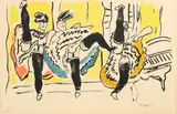 Fernand Léger, Moulin Rouge, Farblithografie auf ARCHES (Wasserzeichen)