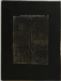 Heinz Mack, Hommage à Fontana, 1973, Serigrafie und Prägedruck auf Papier