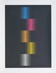 Ohne Titel by Almir Mavignier, 1971, Farbserigrafie auf Karton, sold Jun 2018
