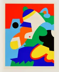 Ohne Titel by Otmar Alt, Farbserigrafie auf Velin, sold Oct 2018