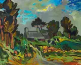 Ernst Mollenhauer, Auktion 414, Los 480, 1957, Öl auf Leinwand