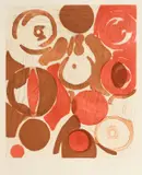 Ernst Wilhelm Nay, Die Wüste, 1965, Farbaquatinta auf ARCHES (Wasserzeichen)