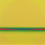Lothar Quinte, Pulsar gelb, 1970, Farbserigrafie auf Karton