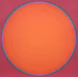 Lothar Quinte, Quasar rot, 1973, Farbserigrafie auf Karton