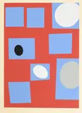 Jean Arp, Ohne Titel, Farbserigrafie auf Velin