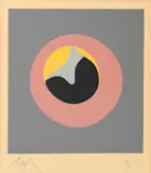 Jean Arp, Ohne Titel (aus: "Soleil recercle"), 1966, Farbholzschnitt auf Velin d'Auvergne (Wasserzeichen Arp)