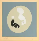 Jean Arp, Soleil recerlce, 1966, Farbholzschnitt auf Velin d'Auvergne (Wasserzeichen Arp)