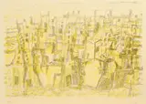 Eduard Bargheer, Cairo, 1966, Farblithografie auf Velin