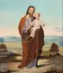 St. Joseph and the Infant Christ by German School, Oil on canvas, offered Sep 2013