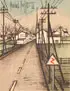 Bernard Buffet, La Route, Color Lithograph