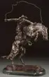 Bronco Buster by Frederic Remington, Bronze with dark brown patina, offered Sep 2013