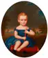 Portrait of a Young Child Holding a Flute by American School, Oil on feigned oval canvas, offered Apr 2013