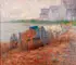 Alberta Cleland, Digging Clams, Oil on canvas