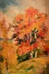 Edward Willis Redfield, Autumn Landscape Study, Oil on canvas laid down on board