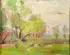 F. de Forrest Schook, Summer Landscape, Oil on board