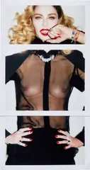 Madonna, New York City by Steven Klein, 17 December 2016, Unique composite of 3 Fujifilm FP-100C instant prints, taken with a Polaroid Big Shot, sold Nov 2024