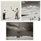 Shōji Ueda, Selected Images from Sand Dunes, 1948-1950, Three gelatin silver prints, printed 1980s