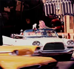 Chrysler + Map, New York by William Klein, 1959, Dye transfer print, printed later, sold Nov 2024