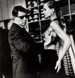 Helmut Newton, Yves St. Laurent Creating a Dress, Paris