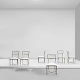 Gilbert Poillerat, Set of six chairs