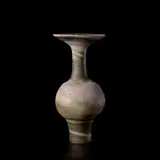 Lucie Rie, Vase with flaring lip, circa 1979, Mixed clays producing an integral pink, turquoise and brown spiral beneath the glaze