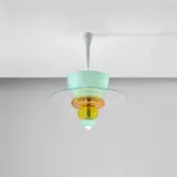 Ettore Sottsass, 'Firenze' ceiling light, 1995, Coloured glass, glass, painted steel