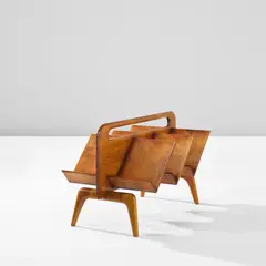 Magazine rack by Gio Ponti, circa 1941, Cherry, sold May 2024