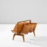 Magazine rack by Gio Ponti, circa 1941, Cherry, sold May 2024