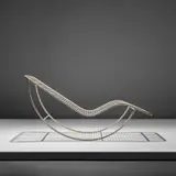 Ico Parisi, Rocking chaise longue, circa 1952, Painted iron
