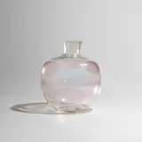 Vittorio Donà, Large 'Mugnoni' vase, circa 1934, Clear and a mugnoni coloured iridato glass
