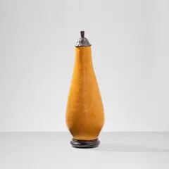 Henri Simmen, Lidded vase, circa 1925, Glazed stoneware, East Indian ebony