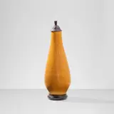 Henri Simmen, Lidded vase, circa 1925, Glazed stoneware, East Indian ebony