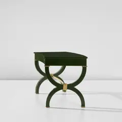 Maison Ramsay, Desk, circa 1947, Painted wood, gilded iron, brass