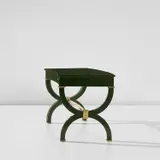 Maison Ramsay, Desk, circa 1947, Painted wood, gilded iron, brass