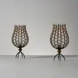 André Dubreuil, Pair of 'Perles' candleholders