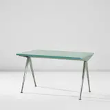 Jean Prouvé, 'Compas' table, model no. 512, circa 1953, Plastic laminate-covered wood, painted steel