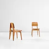 Jean Prouvé, Two 'Tout bois' chairs