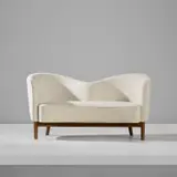 Rare two-seater sofa by Nanna Ditzel and Jørgen Ditzel, circa 1949, Fabric, beech, sold Nov 2024