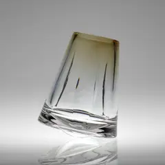 'Nord' vase by Martin Szekely, 1989, Moulded and cut crystal, sold Nov 2024