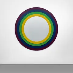 Ico Parisi, Large wall mirror, circa 1972, Painted wood, mirrored glass