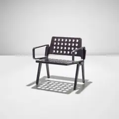 'Flame-Cut' chair by Tom Dixon, 2008, Flame-cut steel, sold Nov 2024