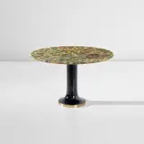 Piero Fornasetti, 'Fossili' occasional table, circa 1958, Lithographic transfer-printed plywood, painted aluminium, brass