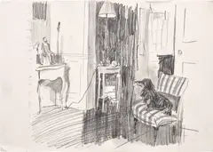 Caroline Walker, Study for 'Lottie', 2009, graphite on paper