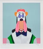 George Condo, Droopy Dog, 2017, silkscreen on paper