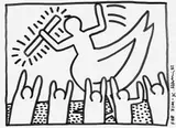 Untitled by Keith Haring, 1982, felt tip pen on paper, sold Apr 2024